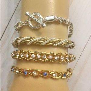 Gold and CZ bracelet